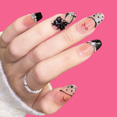 Gothic Chic Bow Press-On Nails