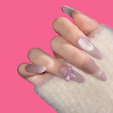 Romantic Bow Ombre Press-On Nails