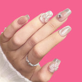 3D Floral Press-On Nails