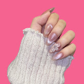 Romantic Pink Floral Press-On Nails