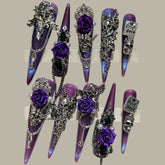 NailiPress Gothic Skull & Chain Press-On Nails 1.97 inches