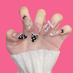 Playful Pearl & Bow Press-On Nails
