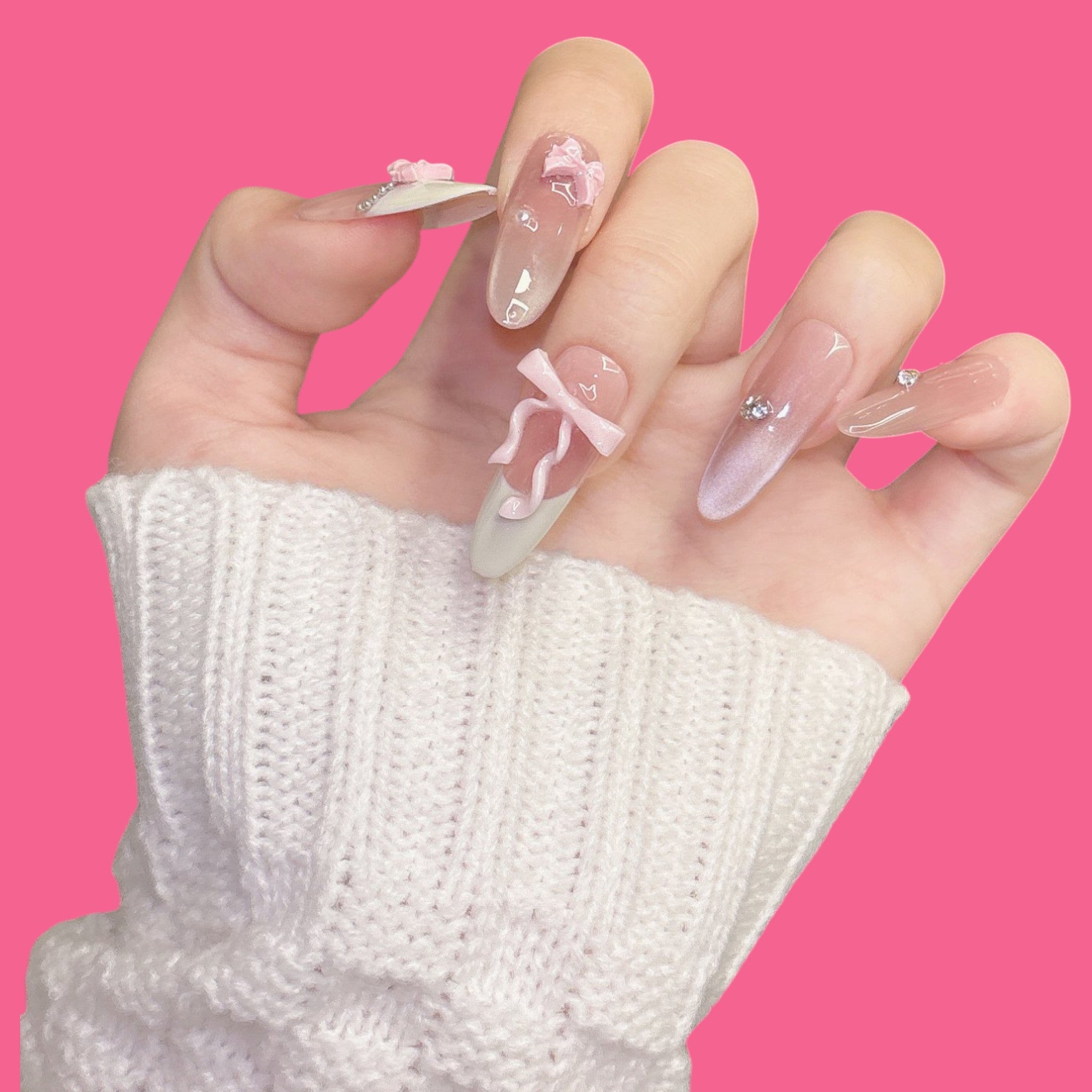 Romantic Pink Ombre Press-On Nails