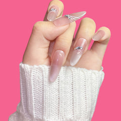 Elegant White Ombre Press-On Nails