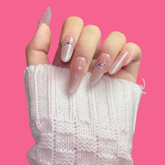 Elegant White Ombre Press-On Nails