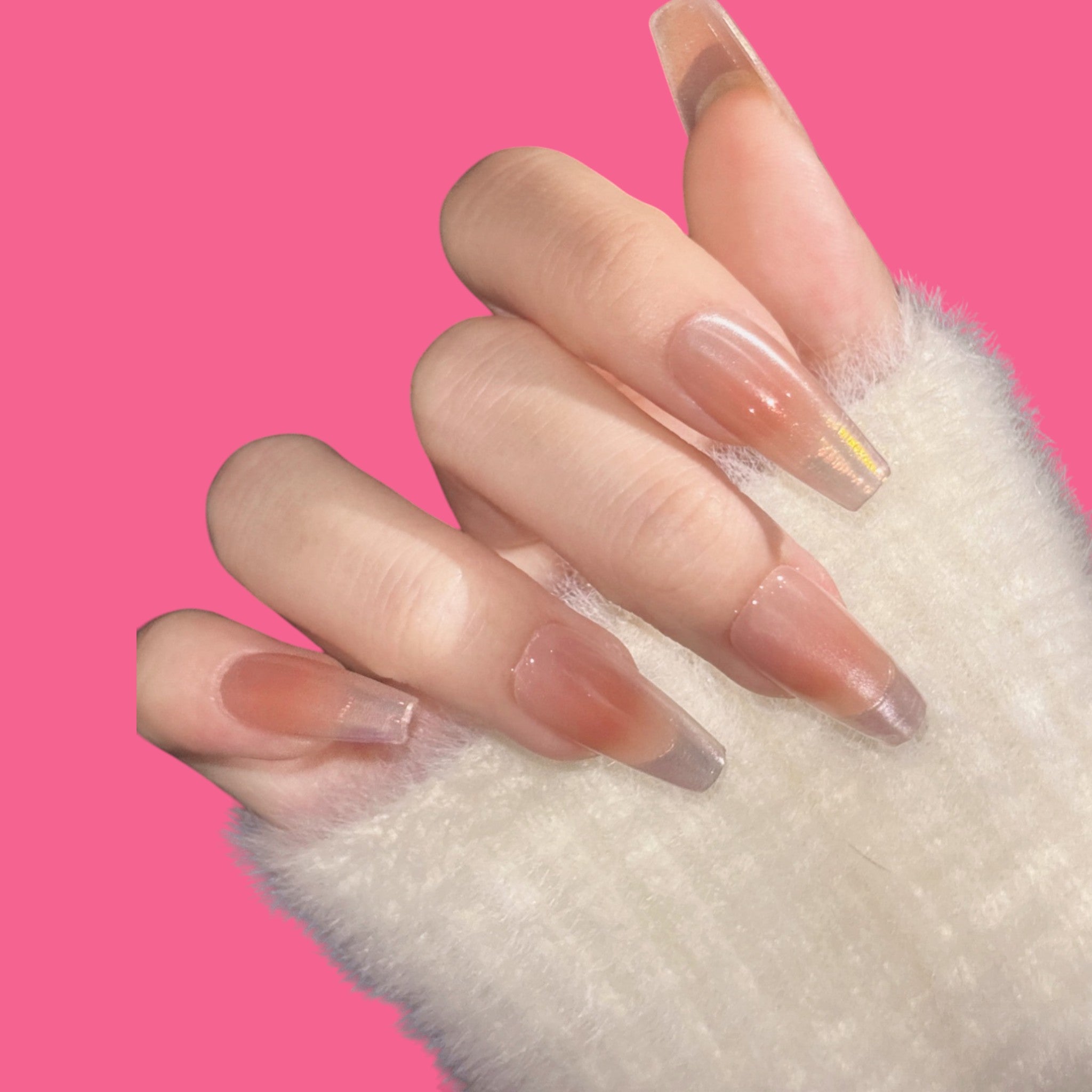Nude Ombre Glossy Press-On Nail