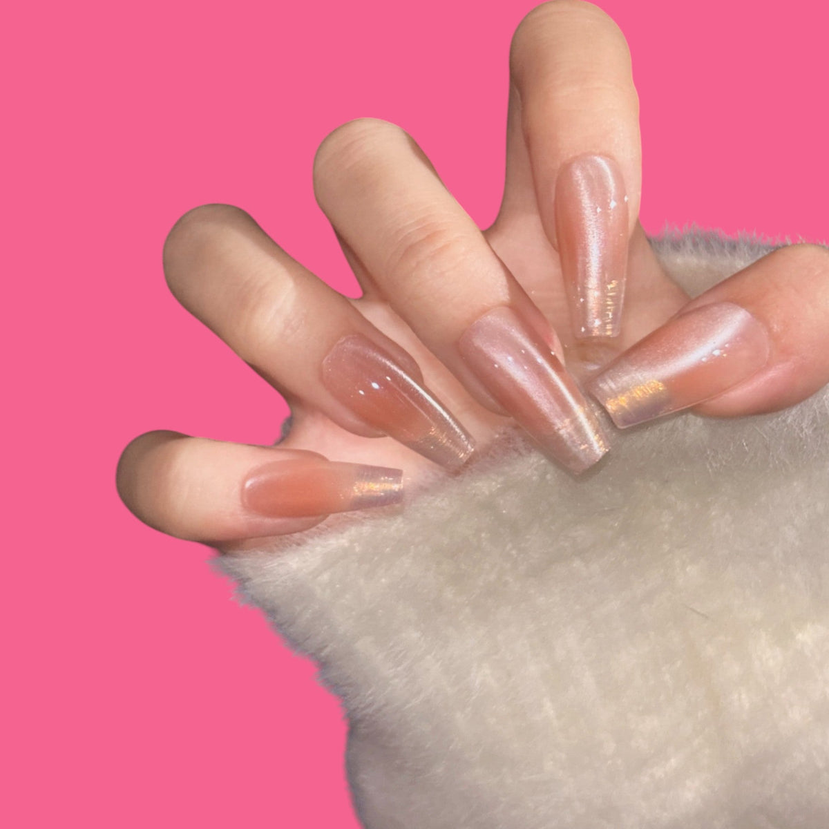 Nude Ombre Glossy Press-On Nail