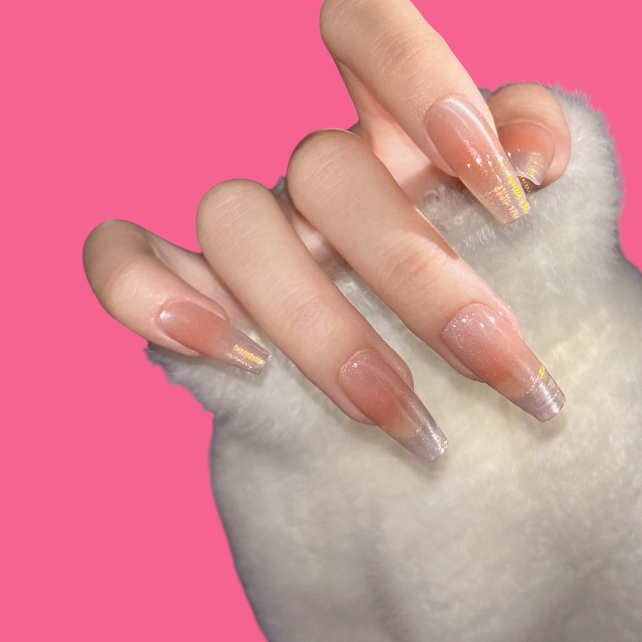 Nude Ombre Glossy Press-On Nail