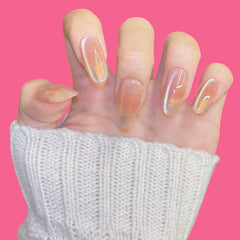Peach Nude Ombre Press-On Nails