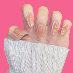 Peach Nude Ombre Press-On Nails