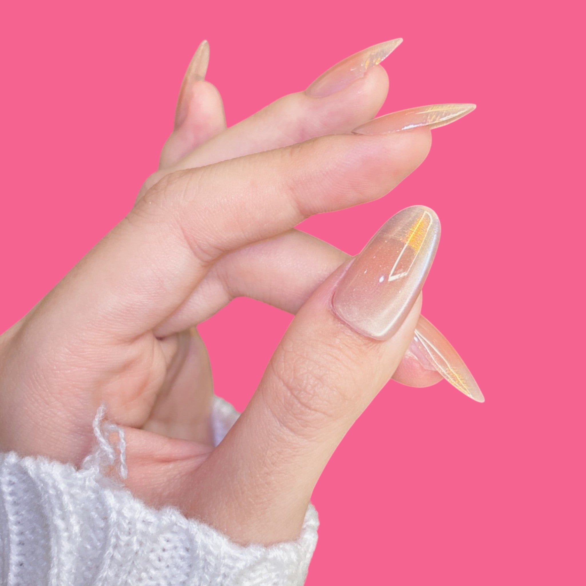 Peach Nude Ombre Press-On Nails