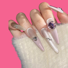 Luxury Crystal Gem Press-On Nails
