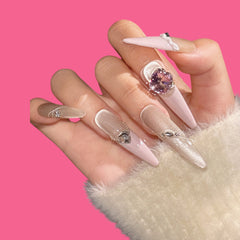 Luxury Crystal Gem Press-On Nails