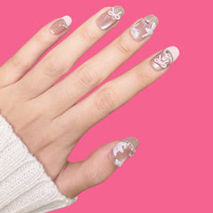 Cute Bow & Butterfly Press-On Nails