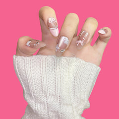 Sweet Bow & Butterfly Press-On Nails
