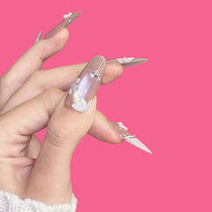 Romantic Bow & Butterfly Press-On Nails