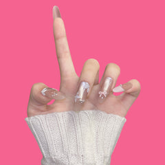 Romantic Bow & Butterfly Press-On Nails
