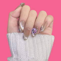 Luxury Champagne Gold Press-On Nails