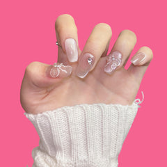 3D Floral Press-On Nails
