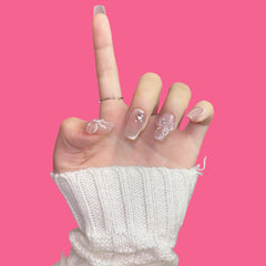 3D Floral Press-On Nails