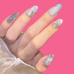 Dreamy Galaxy Star Press-On Nails