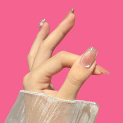 Elegant Pink Floral Press-On Nails