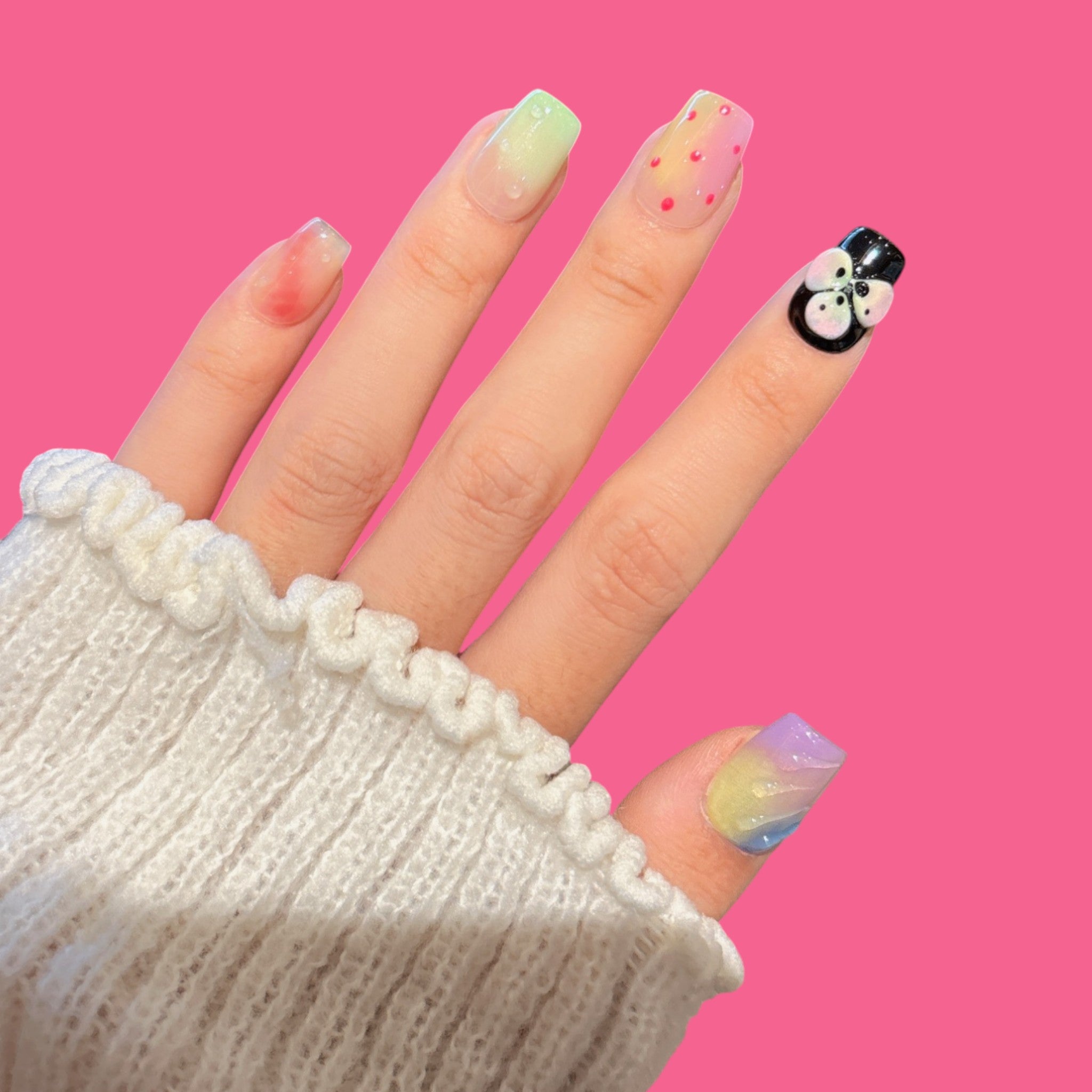 Pastel Gradient Press-On Nails