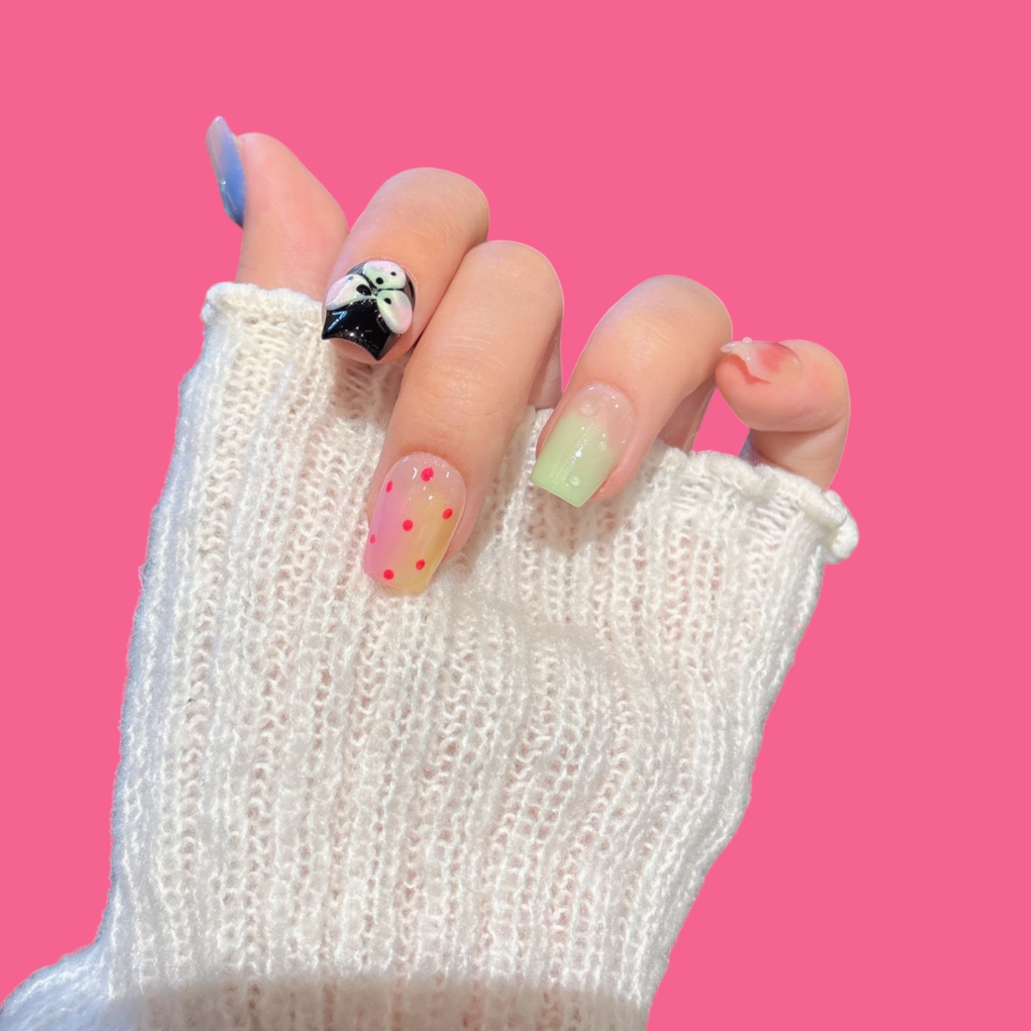 Pastel Gradient Press-On Nails