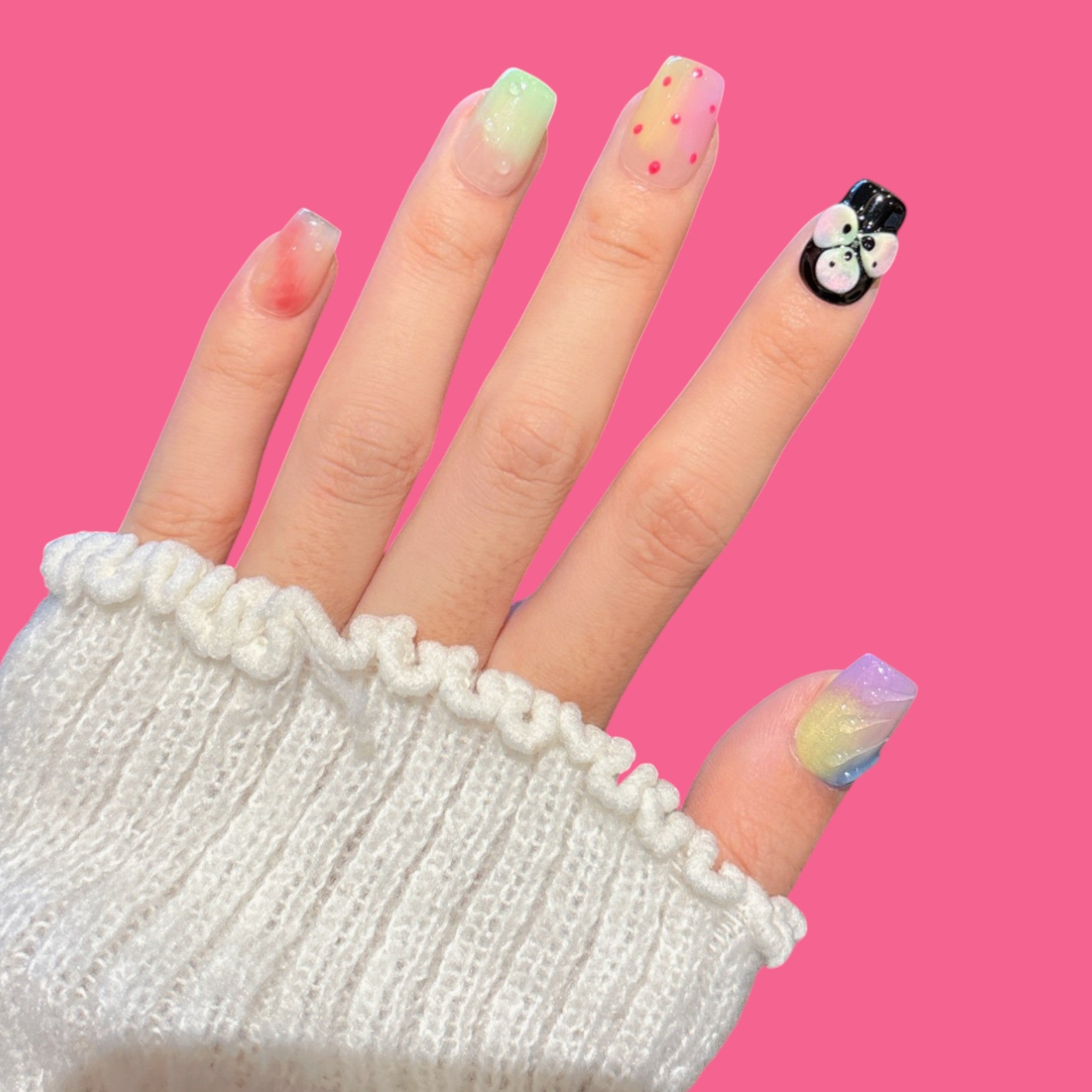 Pastel Gradient Press-On Nails
