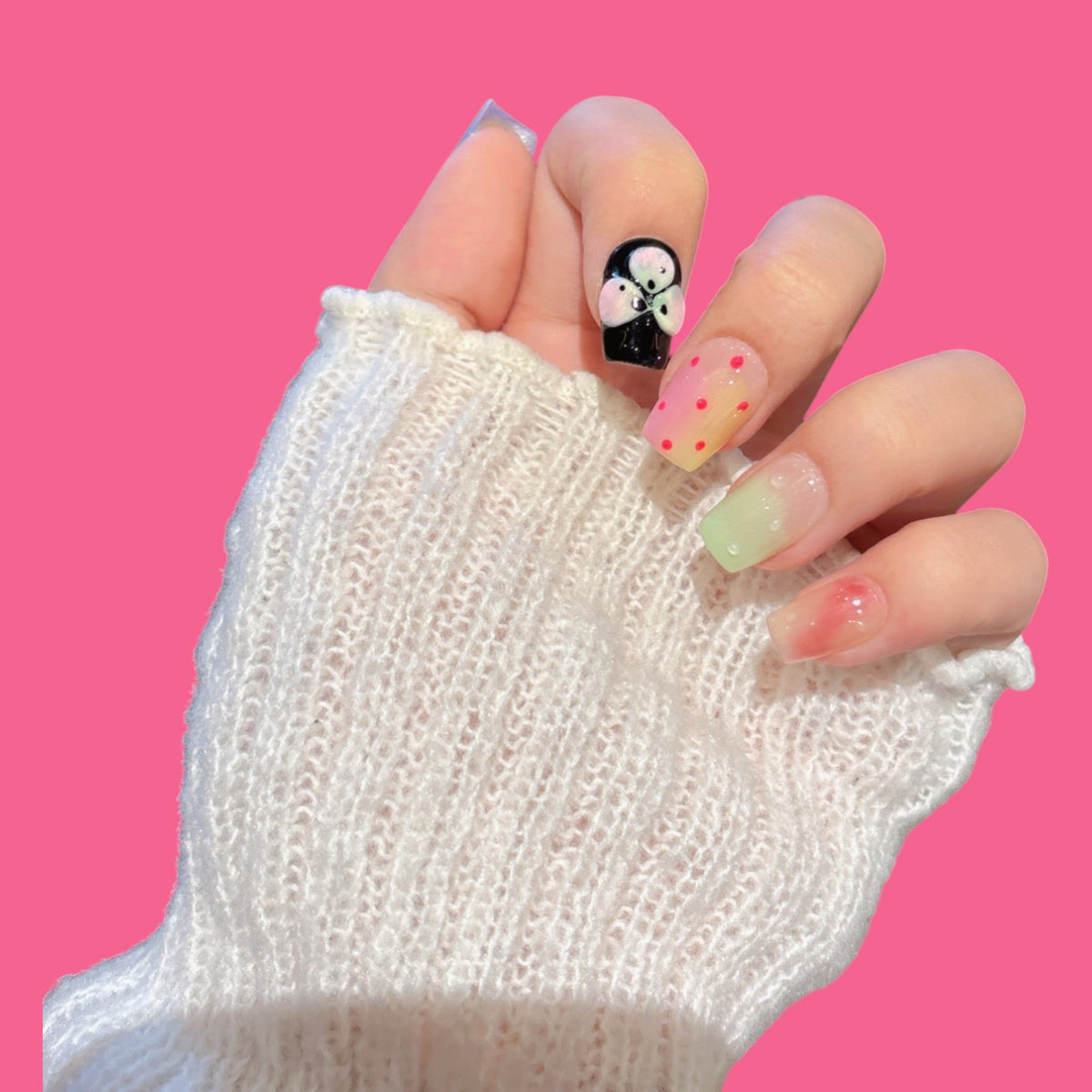 Pastel Gradient Press-On Nails