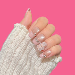 Luxury Pink French Press-On Nails