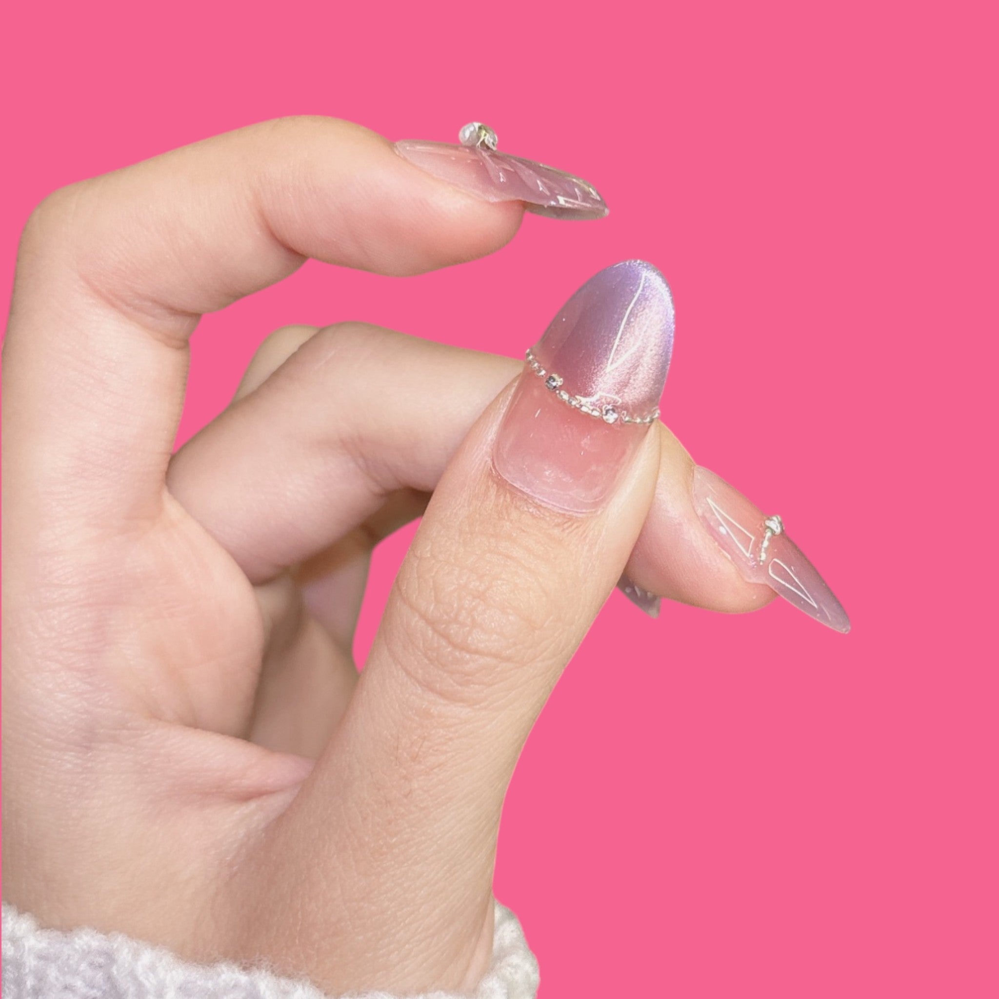 Iridescent Butterfly Wings Press-On Nails