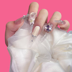 Luxury Crystal Press-On Nails