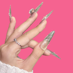 Luxury Crystal Press-On Nails