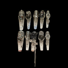Gothic Silver Butterfly Press-On Nails – Skull & Chain Accents | NailiPress