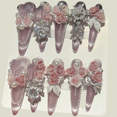 NailiPress Rose & Pearl Press-On Nails