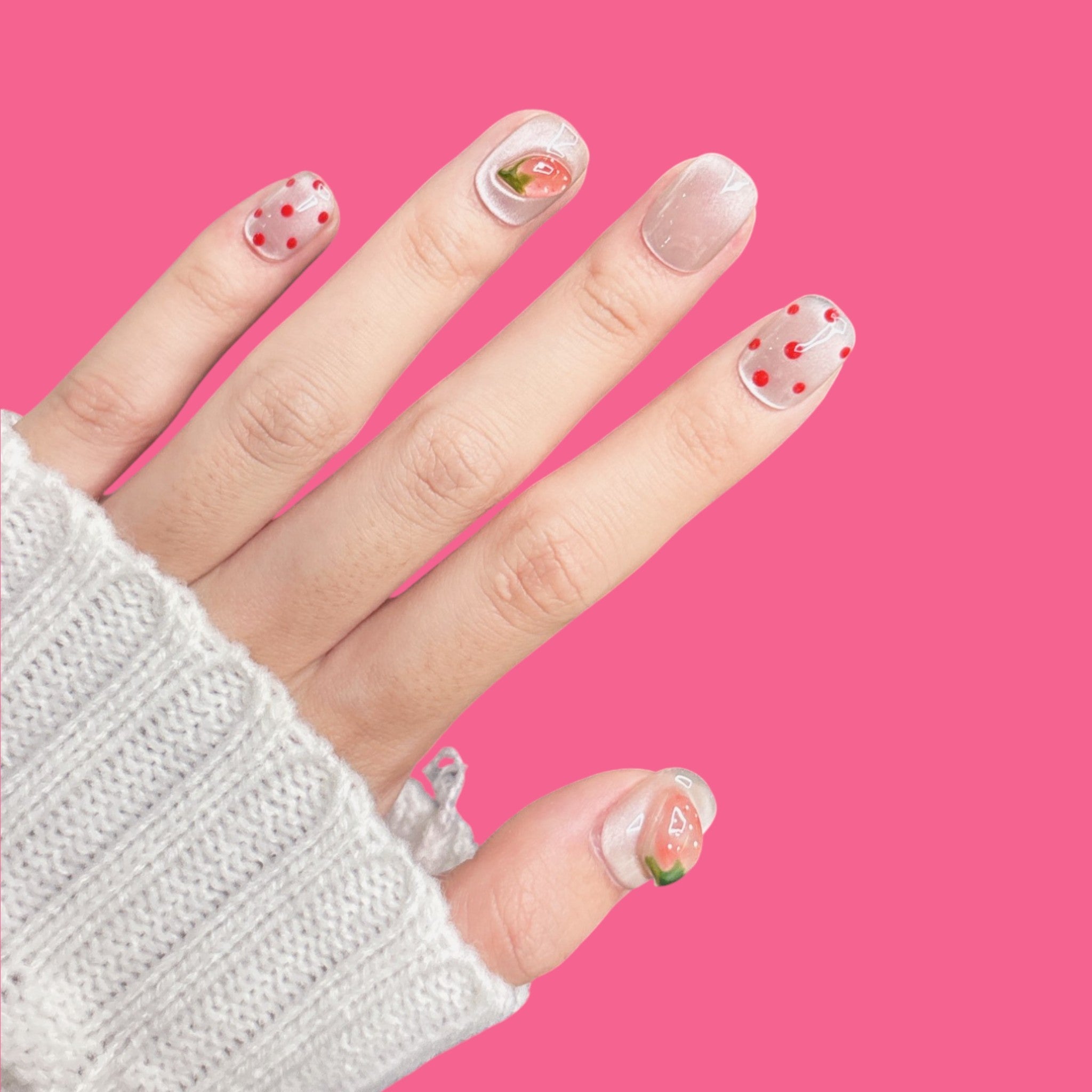 Strawberry Delight Press-On Nails