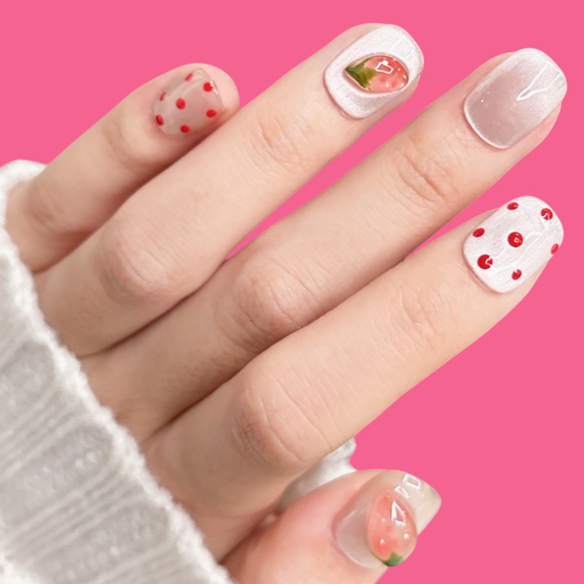 Strawberry Delight Press-On Nails
